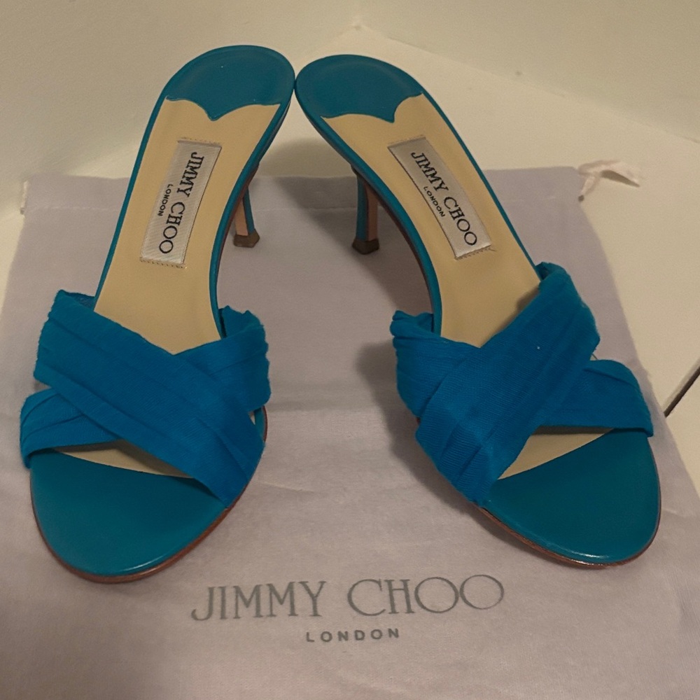 Jimmy Choo Teal Women's Heeled Sandals